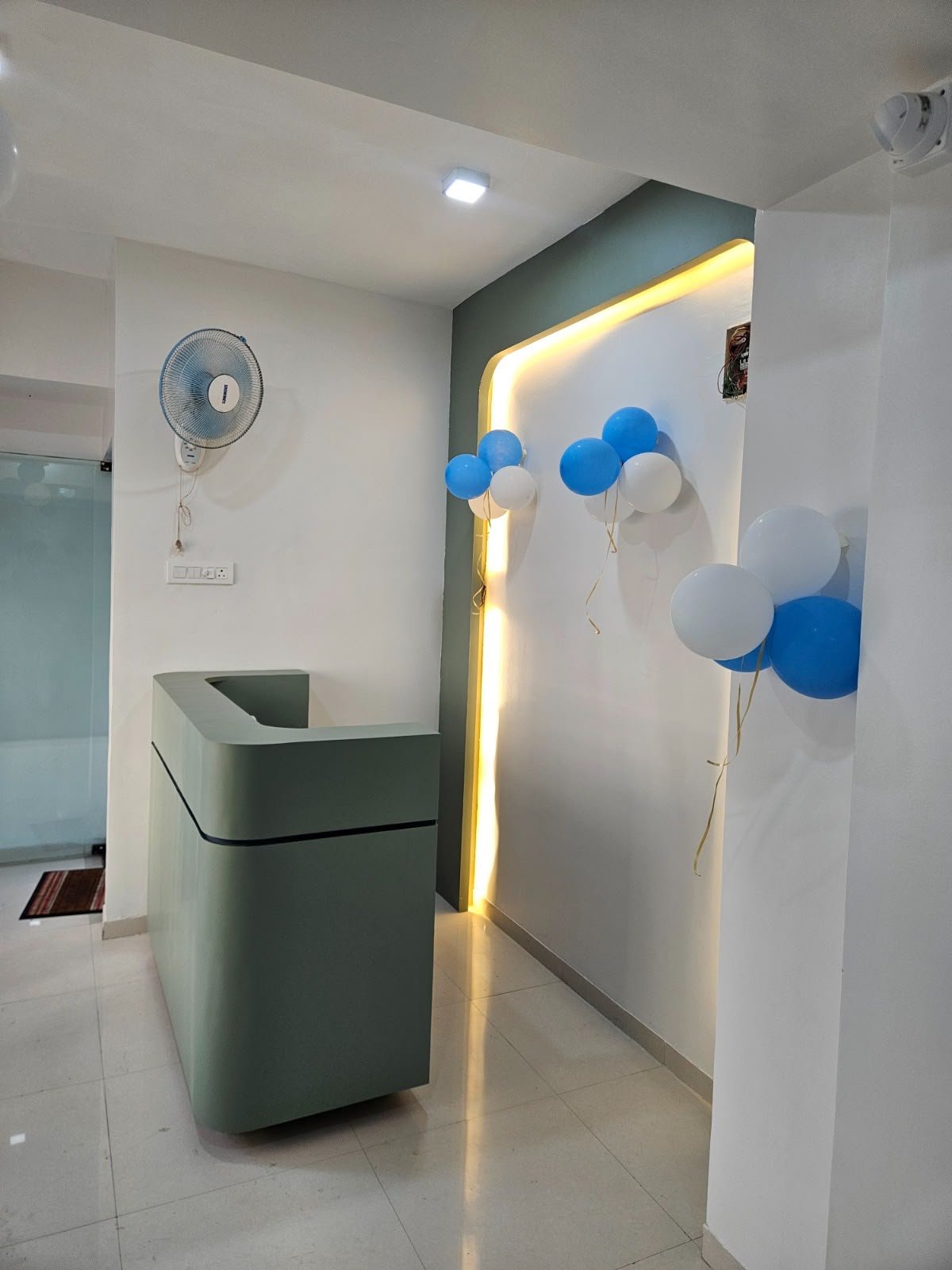 Reception Desk and Welcome Lounge at Aai Children's Clinic
