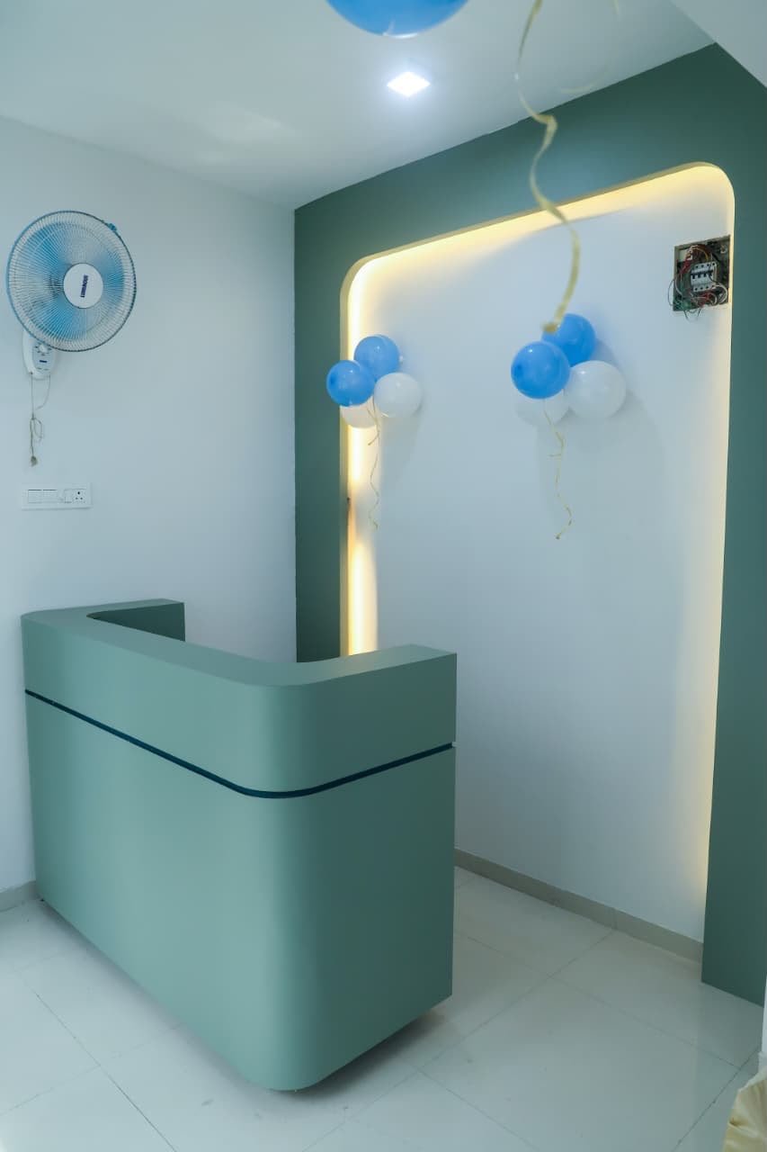 Reception Check-in Counter at Aai Children's Clinic